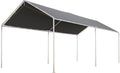 Outsunny Carports, 3 m, grau, Carport Vorzelt für Auto 6 x verzinkter Stahl Robustes Dach