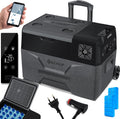 KESSER Kompressor, 230 V, 30 L, Schwarz/Grau, Kühlbox auto elektrisch, Camping Kühlbox 12/24/ mit APP-Steuerung