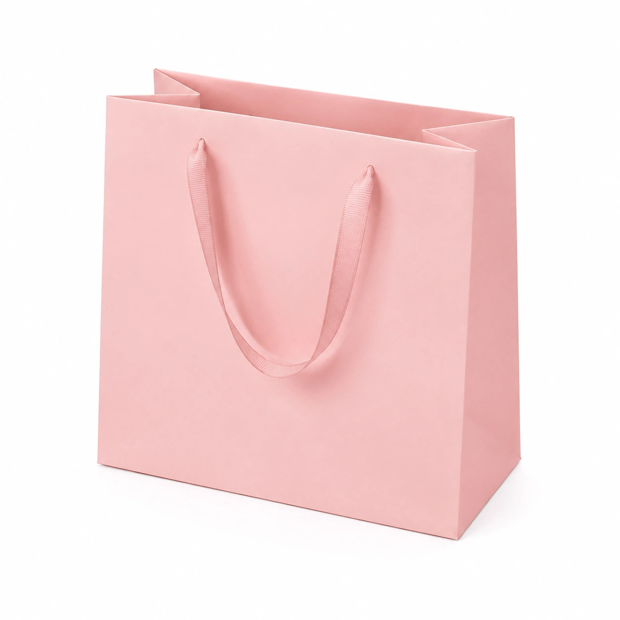 Papier-Geschenktüte 26 x 12 x 23 cm Rosa mit Textilband zum Verschenken