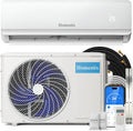 Homestix Split-Klimaanlage, Weiß, Split Klimaanlage 12000 BTU，4-in-1-Kältegerät mit Heizen, Kühlen, Entfeuchten und Lüften
