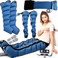 MINHUIJIHUI Fußmassagegeräte, Schwarz, Generisch Lymphdrainage GeräT, BeinmassagegeräT, mit 6 Luftkammern, Einfaches Einstellbar und Anwendung
