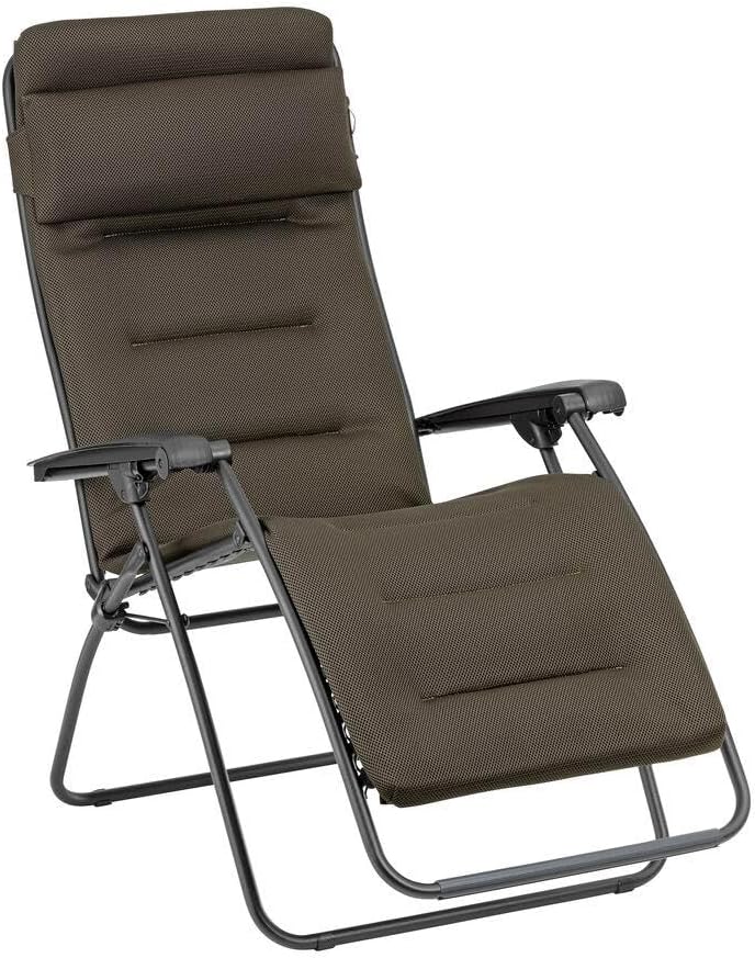 Lafuma Relaxsessel, Braun, MOBILIER - Gepolsterte Zero-Gravity-Relaxliege-Garten - Rsx