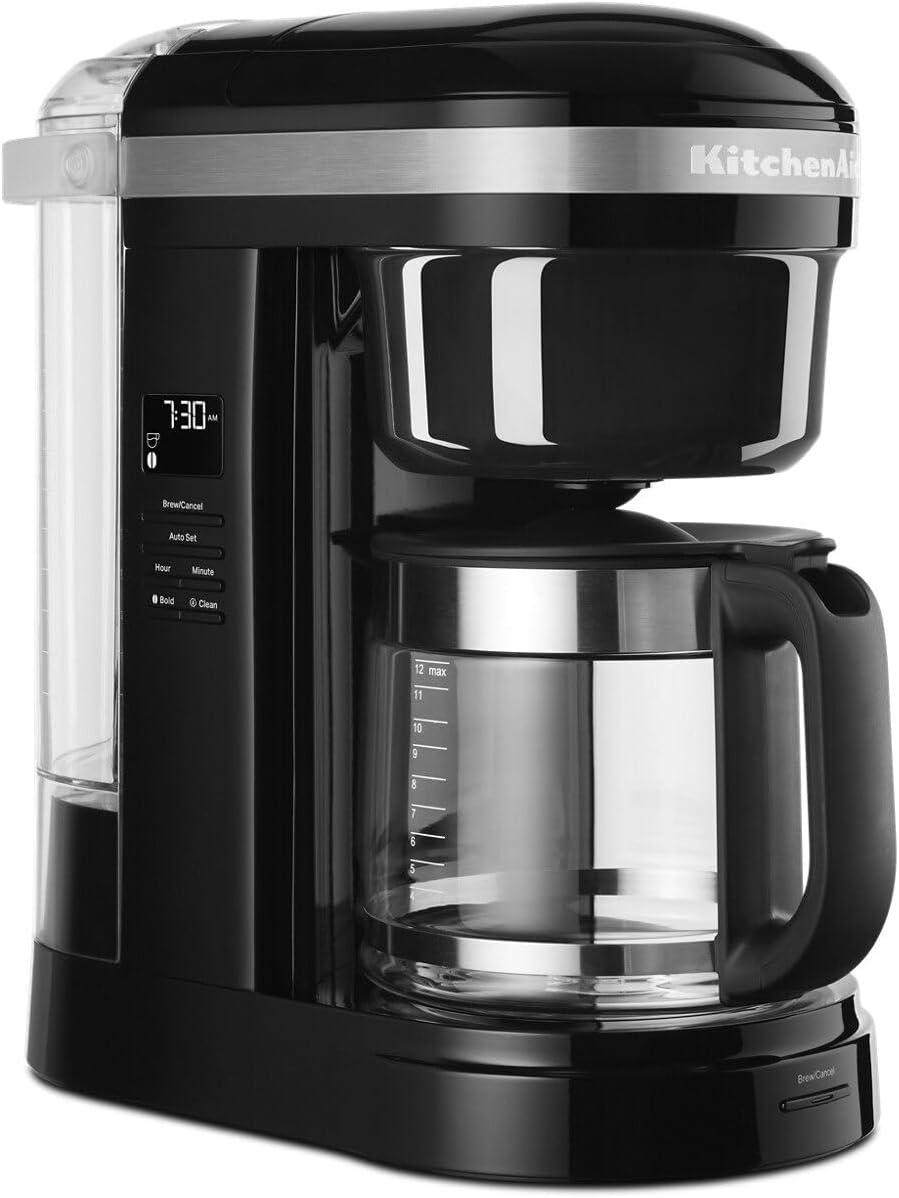 KitchenAid Kaffeemaschine, Schwarz, KCM1208OB Tropf, für 12 Tassen, Onyx