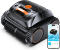 WINNY POOL CLEANER Poolroboter, Schwarz/Orange, C1 roboter Akku Wand und Boden-Keine Kabel, Reinigt Boden & Wände