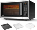 TOSHIBA Countertop Microwave Ovens, 1100 W, Silber/Schwarz, Origin Inverter Technology, Smart Sensor, 1.3 Cu.Ft
