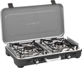 BRUNNER Gasherd, Mehrfarbig, Camping-Kocher 2-flammig Gaskocher POWERKOOK 50mbar