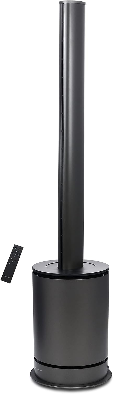 Emerio Dunstabzugshaube, Schwarz, 3in1 Heizlüfter Ventilator Luftreiniger rotorlos HEPA 13, TFN-214472.1
