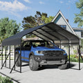 TIMWNER Carports, 30,5 x 50,8 cm, Schwarz/Blau, Carport-Baldachin, strapazierfähig, Metall-Carport mit verstärkter Struktur und Boden