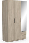 Demeyere 391391 Kleiderschränke, 119,4 x 51,1 x 203 cm, 391391, Holzwerkstoff, Schwarz