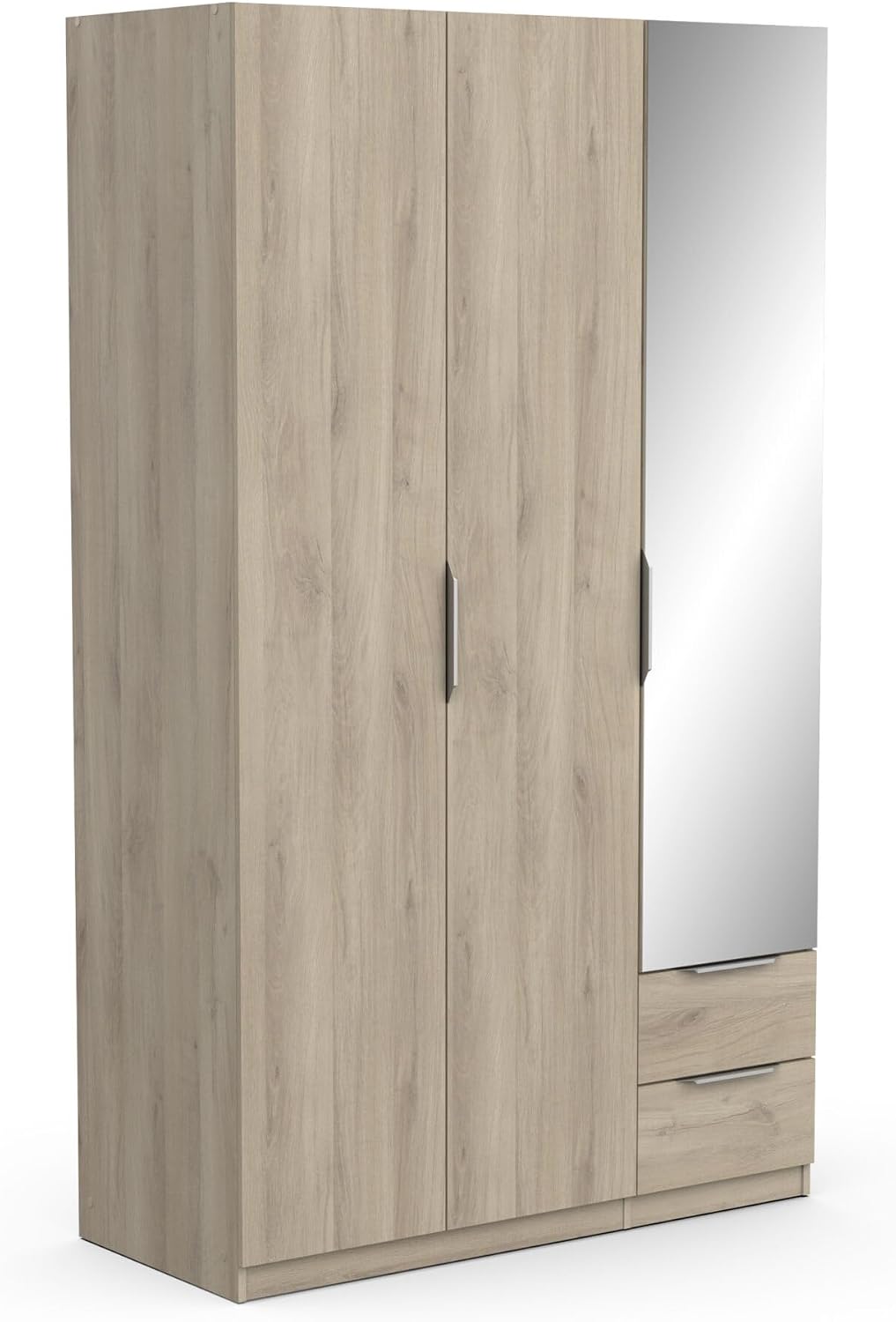 Demeyere 391391 Kleiderschränke, 119,4 x 51,1 x 203 cm, 391391, Holzwerkstoff, Schwarz