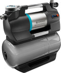 Gardena Klempnerarbeiten, 6300 l, 25 l, Schwarz/Grau, Hauswasserwerk 6300 SilentComfort: Pumpe mit Wasserspeicher