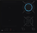 AEG Kochfeld, 520 mm, 60 cm, schwarz, Serie 8000 Gemischtes Gas & Induktion 4 Brenner HF704163NB, Brückenfunktion