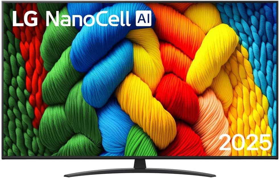 LG Fernseher, 65 Zoll, Braun, TV AI NANO81 (2025) NanoCell UHD 4K - 65NANO81A6A