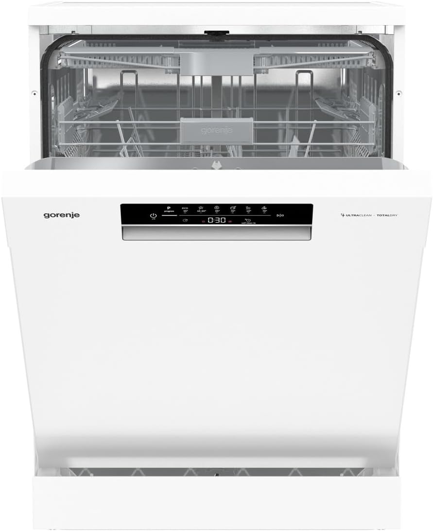 Gorenje Geschirrspüler, 84,5 x 59,9 x 59,7 cm, Weiß, GS643C90 W /Freistehend/60 breite/16 Maßgedecke/6