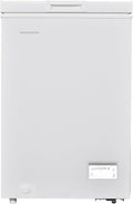 HCF Gefrierschrank, 100 L, Weiß, HM100CE++ Tisch, leiser Betrieb, EnergieklasseE, flexible linke/rechte Tür, energiesparend