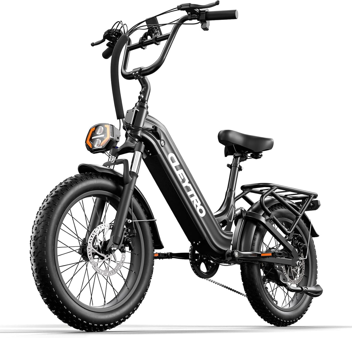 tifgalop Mountainbike, Schwarz, Voksen elektrisk, 20 tommer, aftageligt batteri, 48 volt, 20 ampere, fuld affjedring