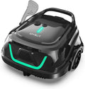WYBOT Poolroboter, 110 M, Schwarz, A1max Kabelloser, Akku 130 Min Laufzeit, Doppelsiebe, Reinigt Flache Aufstellpools Bis ²