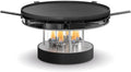höfats Tragbare Barbecues, 35 cm, Grau, CIRCLE 35 Tischgrill Pro mit Pfännchen-Set - Indoor &, stufenlose Temperaturkontrolle - Ø