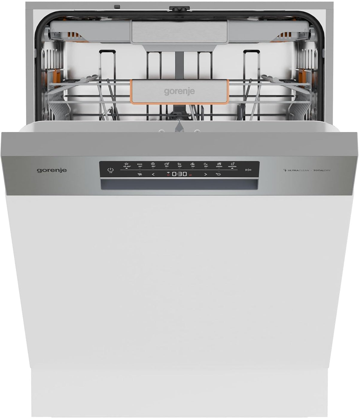 Gorenje Geschirrspüler, 82 x 60 x 57,5 cm, Silber, ULTRA16BIWIFIX /Einbaugerät/60 breite/16 Maßgedecke/7