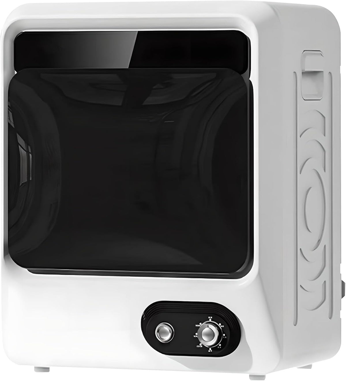 Wäschetrockner, 5 kg, Weiß, Kapazität, kompaktes Design mit LCD-Smart-Touch-Panel, Edelstahlwanne für Wohnungen und Wohnmobile
