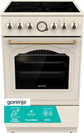Gorenje Elektroherd, Creme, Classico Collection GECS5B70CLI Standherd Champagne