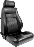 AUTO-STYLE Sitze, Schwarz, Sport 'Retro' - Kunstleder + Silbere Naten - Doppelseitig