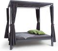 blumfeldt Pavillon, 188 x 208 x 205 cm, 350 kg, grau, Senator Lounge - Doppel-Gartenliege mit Sonnendach, Lounge