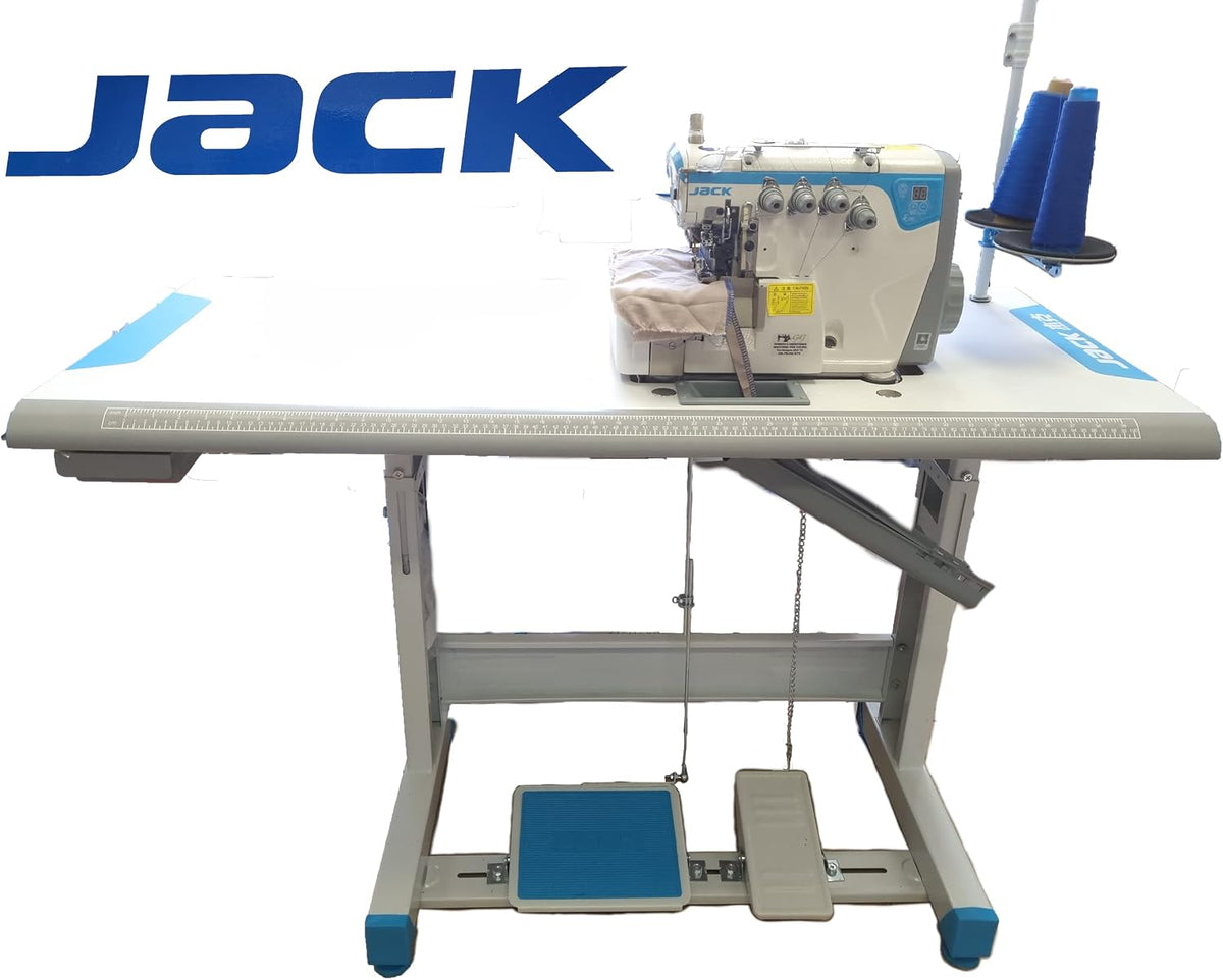 Konsew Overlock-Nähmaschinen, Schwarz, Jack E4S Industrielle Overlockmaschine mit Schalter