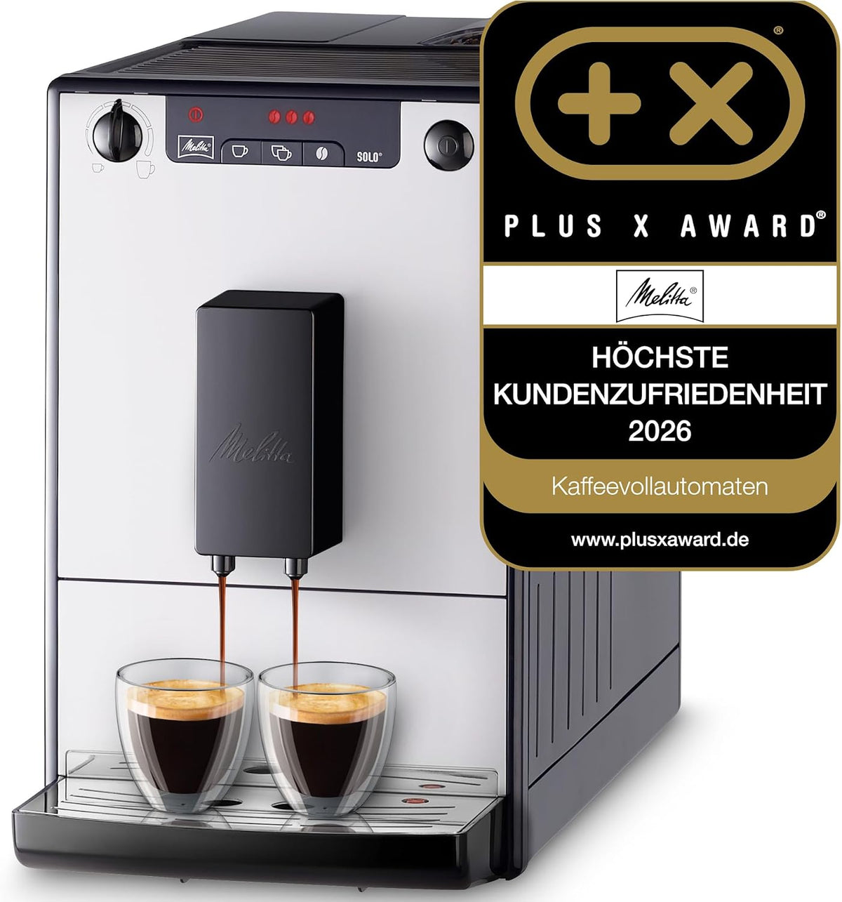 Melitta Kaffeevollautomat, Silber, Solo Pure Silver
