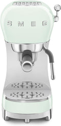 Smeg Kaffeemaschine, 1350 W, 1 L, Pastellgrün/Silber, Espresso- ECF02PGEU, Cappuccino-Dampfunktion, Thermoblock