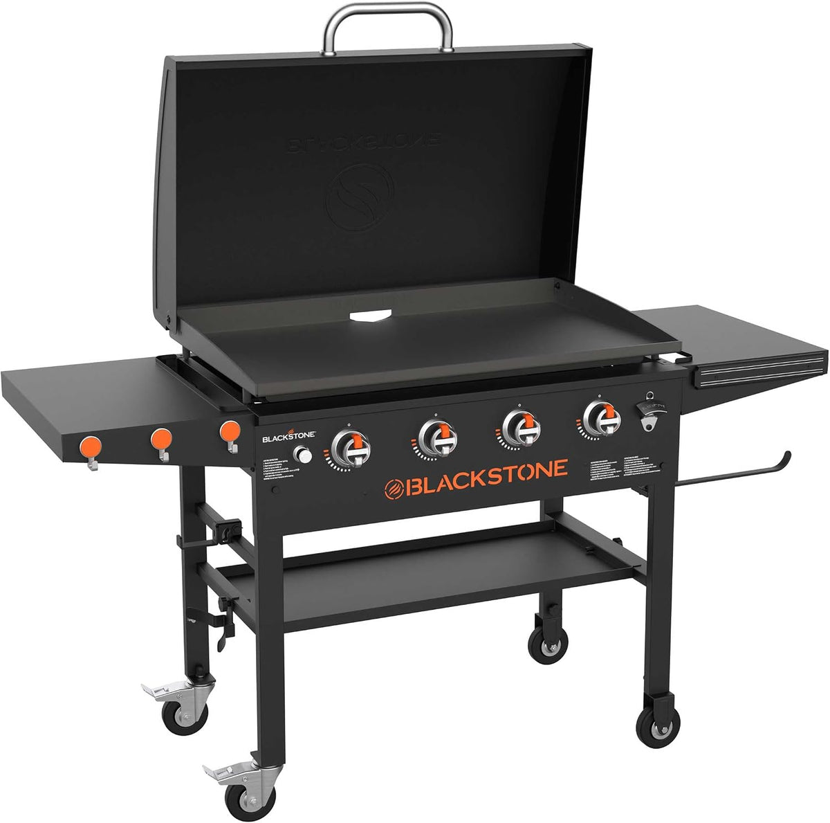 Blackstone Gasgrill, 164x71x104 cm, Schwarz, 36' Griddle Grillstation mit 4 Brennern inkl. Deckel