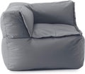 Lumaland Sitzsäcke, Grau, Sitzsack-Lounge Modular Eckteil