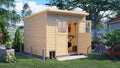 Alpholz Gerätehaus, 251x254x210 cm, 19 mm, 6m, Naturholz, Gartenhaus Alster, Holz, Pultdach, inkl. Fußboden, Lagerschuppen Garten