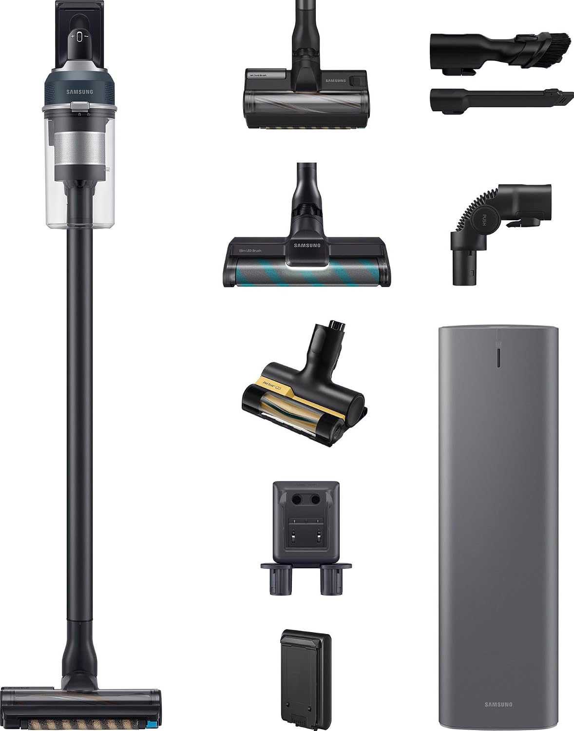 Samsung Stabstaubsauger, Schwarz/Grau, VS20C85G4PB/WD Jet 85 CompleteClean Plus