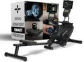 SportPlus Fernseher, 150 kg, Schwarz, Rudergerät für zuhause klappbar - Designed IN Germany - Für, klappbar & platzsparend bis