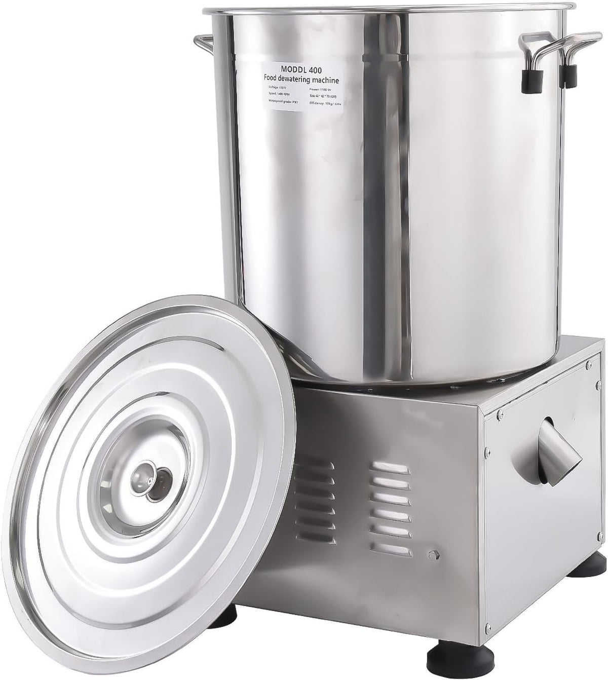 Liqzirtu Monitor, 15 L, Edelstahl 304., Schwarz, Große Salatschleuder, elektrische Salatschleuder Salatschleuder