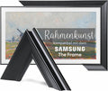 Fernseher, Schwarz, 75-Zoll-TV-Rahmen für Samsung The Frame & Pro kompatibel, geeignet für wandmontierte