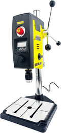 WELDINGER Tischbohrmaschinen, 800 W, Schwarz/Gelb/Silber, Tischbohrmaschine TB-2500 electronic 200-2500 U/m