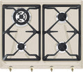 SMEG Kochfeld, schwarz, Gas COLONIALE - SRV864AVOGH2, Hellbraun/