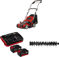 Einhell Vertikutierer, 4,0 Ah, 36 V, 35 cm, 28 L, Rot/Schwarz, Akku- -Lüfter GE-SA 36/35 Li Power X-Change (, Brushless