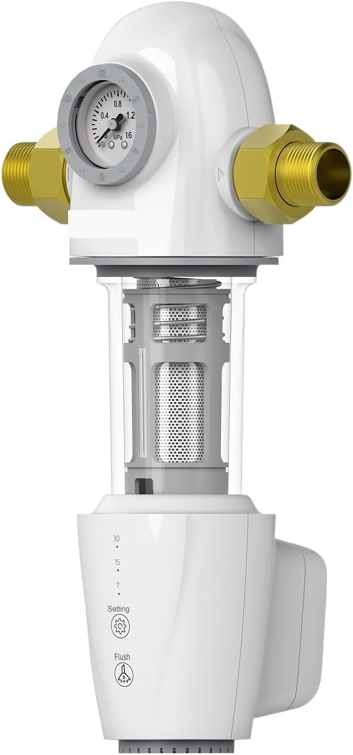 KONGMM Waschmaschine, Grau, Umkehrosmoseanlage, Automatischer Rückspül-Vorfilter, Spin-Down-Sedimentwasserfilter