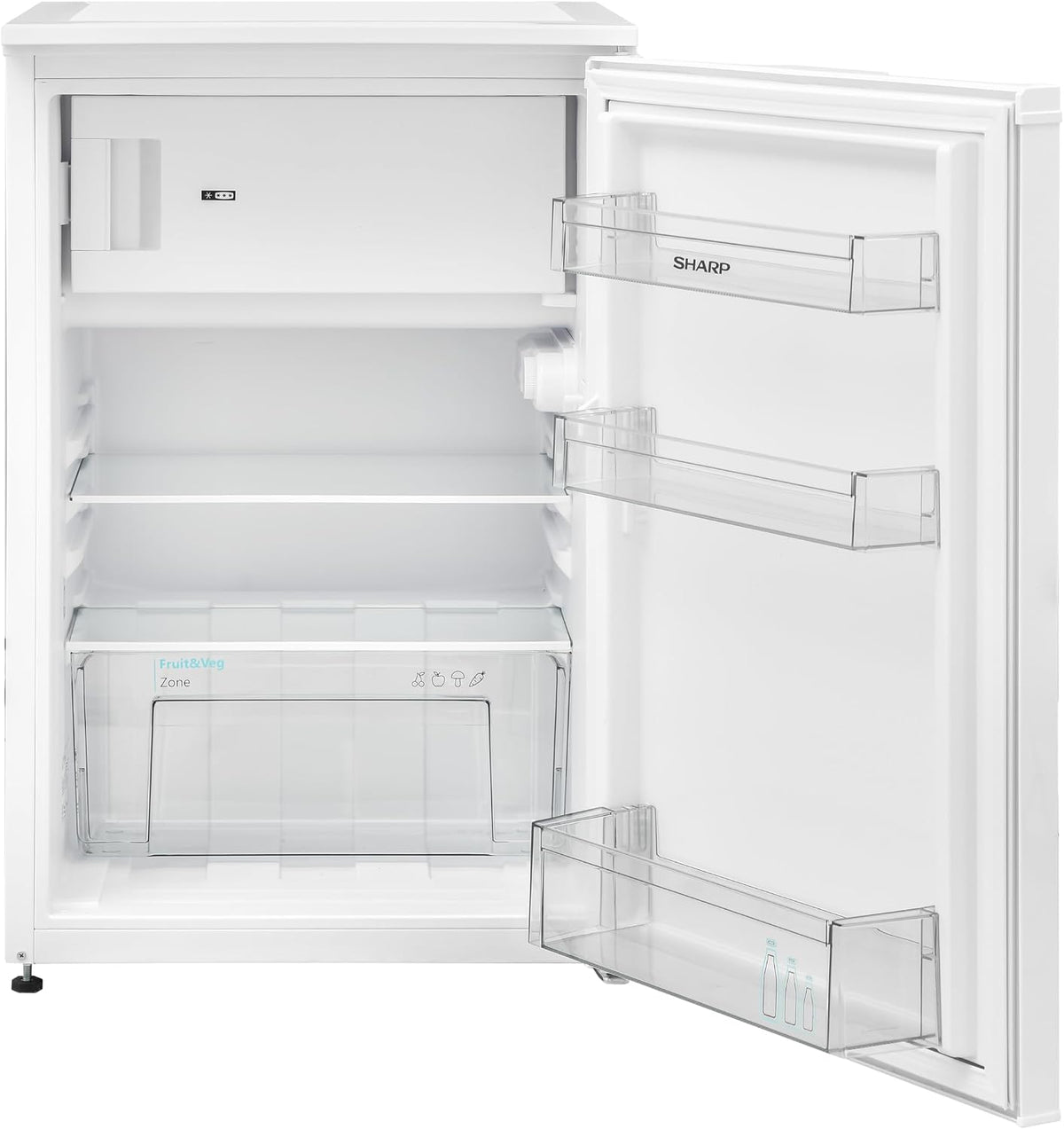 SHARP Kühlschrank, 121 L, 17 L, Weiß, SJ-UD121T2 W-EU mit Gefrierfach / Nutzinhalt, davon im Gefrierfach/kleiner mit stufenloser