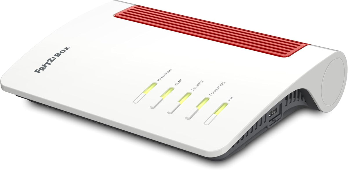 FRITZ! Audiogerät, Grau, Box 5690, Glasfaser-Router, Wi-Fi 7 bis zu 6, 4 GBit/s
