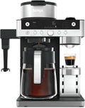 Ninja Milchaufschäumer, Schwarz, Prestige 2-in-1 Filterkaffee- und Kapselmaschine mit, für Latte, CFN802EU