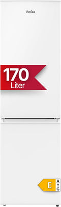 Amica Kühl-Gefrierkombination, 151,8 x 44,4 x 53,6 cm, 3850 W, 170 l, Weiß, Kühl‑Gefrier‑Kombination freistehend Gefrierfach unten