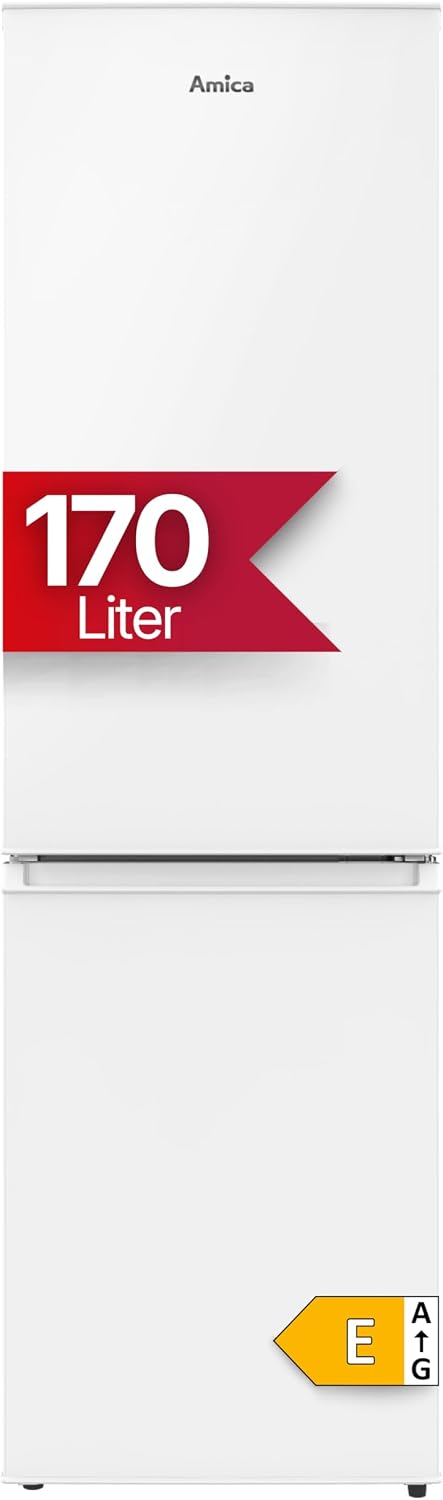 Amica Kühl-Gefrierkombination, 151,8 x 44,4 x 53,6 cm, 3850 W, 170 l, Weiß, Kühl‑Gefrier‑Kombination freistehend Gefrierfach unten