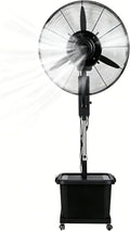 Lsoiup Gewächshaus, 200 cm, 71 cm, 42 L, Schwarz, Nebelventilator Schwerlast, 3 Geschwindigkeiten, 90° Schwenk, Teleskophöhe 160