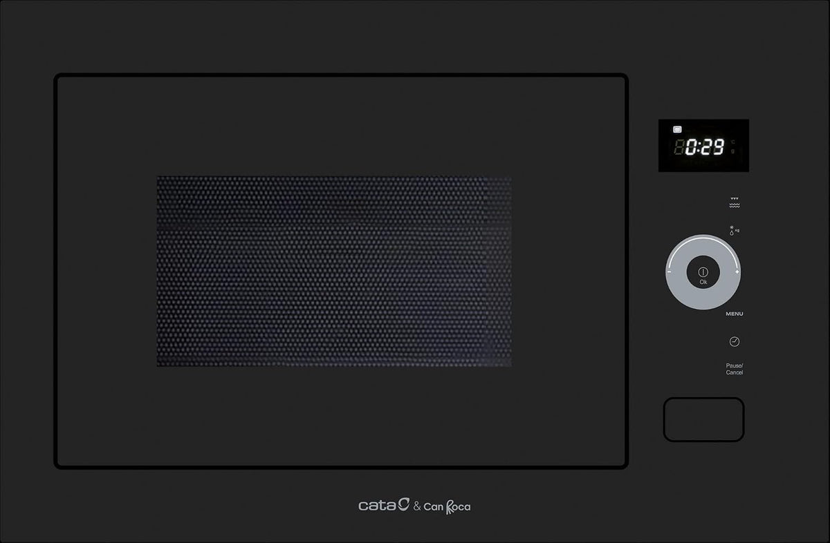 CATA Mikrowelle, 1200 W, 900 W, 60 cm, 25 l, Schwarz/Silber, MC B250 DT GBK Einbau-, mit Quarzgrill, 8 automatische Programme
