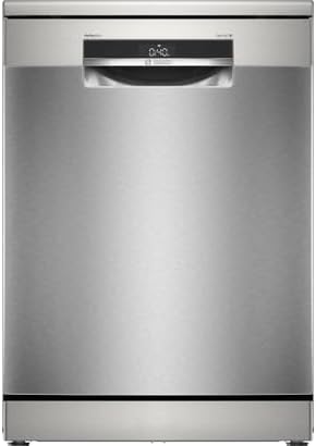 Bosch Geschirrspüler, 60 cm, Weiß, SMS6ZCI11F, Serie 6, freistehend, gebürsteter Stahl, Anti-Fingerabdruck