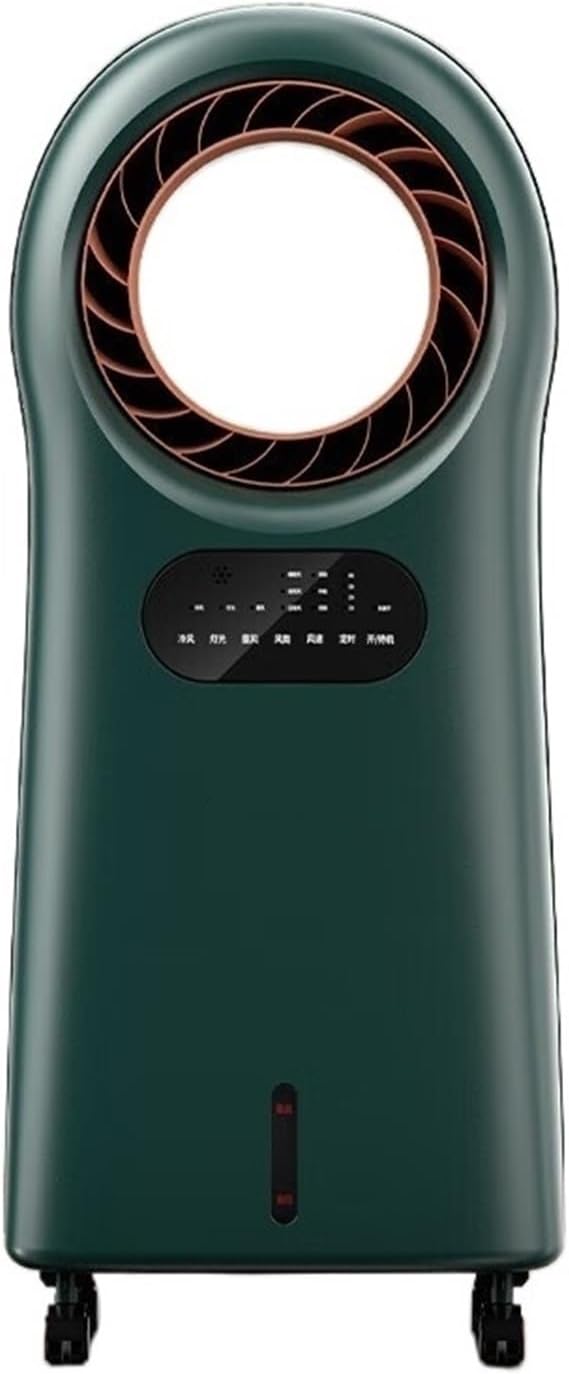 CGJdfjhE Turmventilator, Weiß, flügelloser Ventilator, Klimaanlagenventilator, blattloser Haushaltslüfter, mobiler Schlafsaalkühler